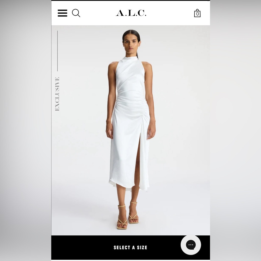 A.L.C. Inez Silk Midi Dress